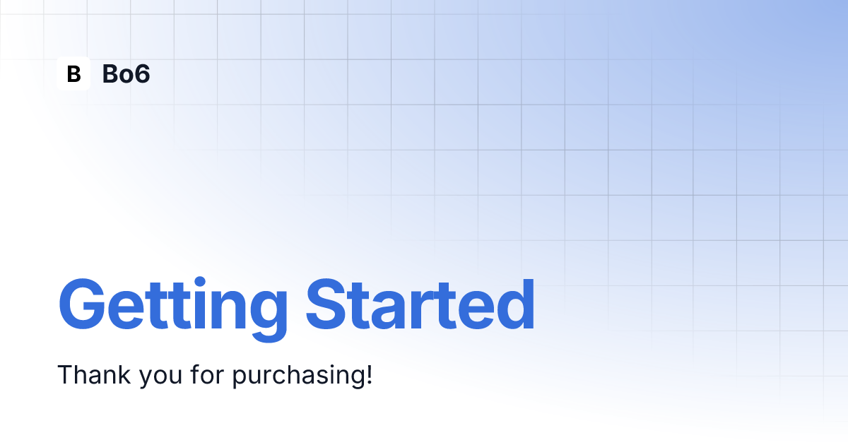 Getting started bo6